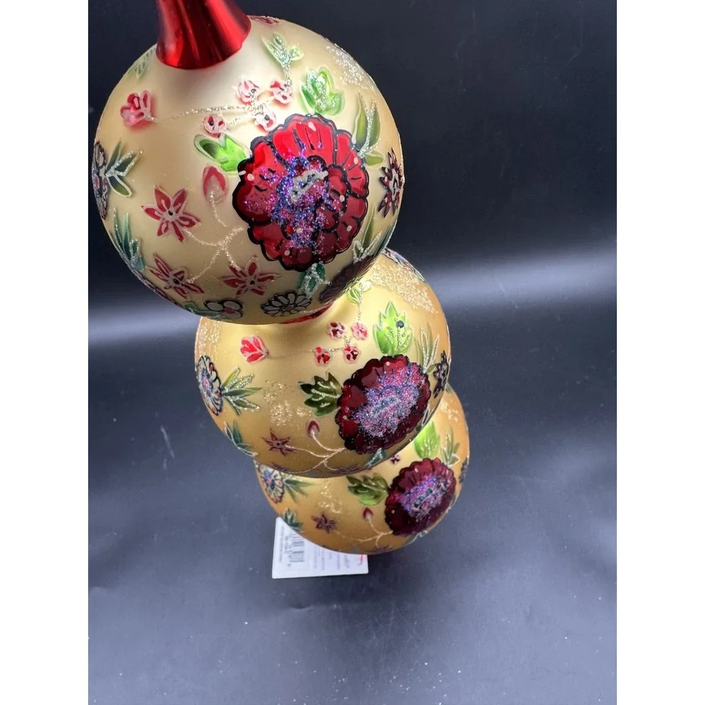 1999 CHRISTOPHER RADKO HOLIDAY BLOSSOM FINIAL 99-154-0‎ 14